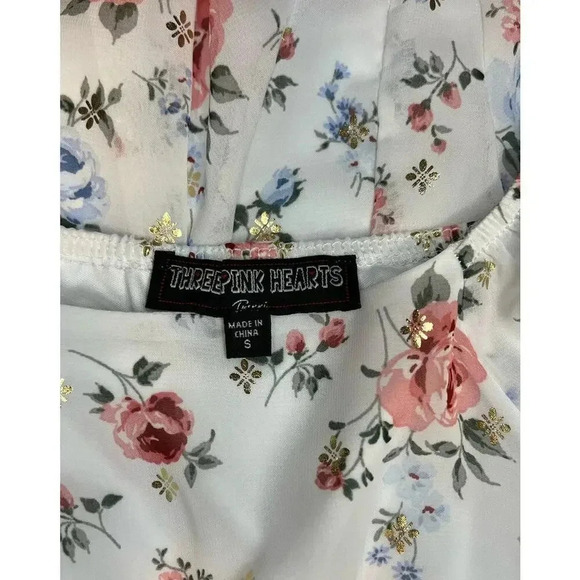 Girls' White and Floral Dress - Size Small - Picture 3 of 3